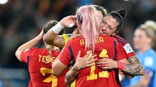 Španělské fotbalistky po zisku titulu mistryň světa