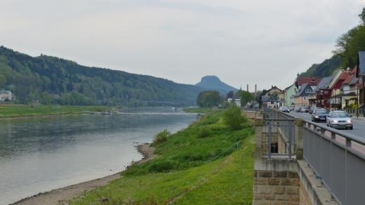 Promenáda v Bad Schandau byla loni celá pod vodou