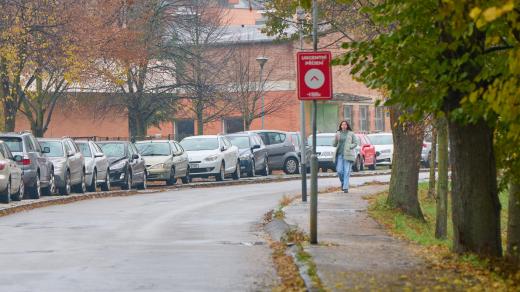 Havlíčkovo nábřeží, Zlín, u Krajské nemocnice Tomáše Bati, podél řeky Dřevnice