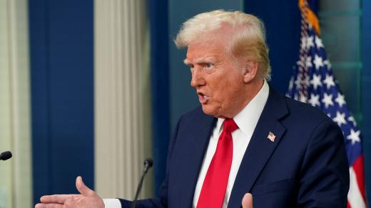 Americký prezident Donald Trump na tiskové konferenci