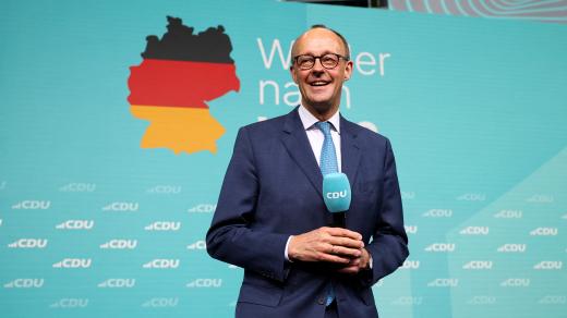 Fridrich Merz (CDU) po vyhlášení volebních exit pollů