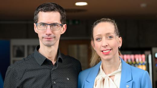 Martin Pospíchal, psycholog, a Bára Hájková