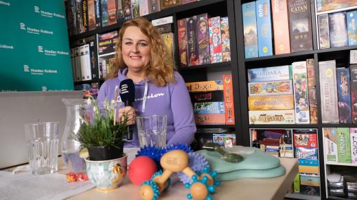 Gabriela Bašková v rozhlasové kavárně