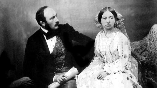 Královna Viktorie a princ Albert v roce 1854
