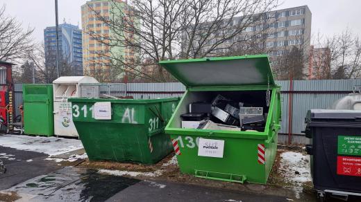 Sběrný dvůr v Plzni na Borech