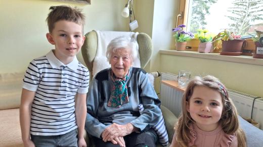 Blažena Strachotová krátce před svými 108. narozeninami