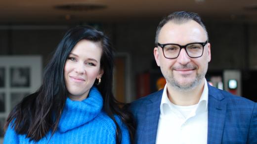 Martin Malo z Grafton Recruitment a Jana Majorská z Czechitas