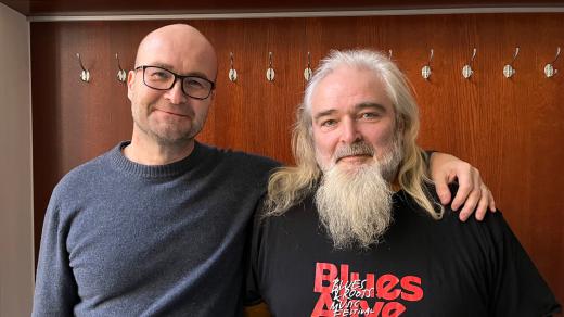 Martin Kozumplík a Milan Páleš v ArtCafé