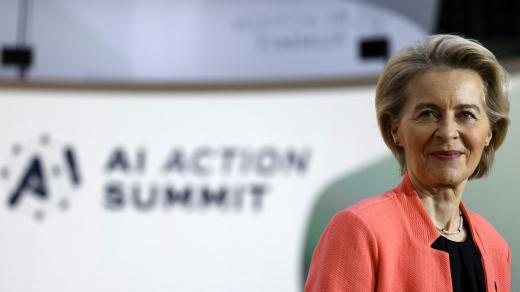 Ursula von der Leyenová na Artificial Intelligence Action Summit in Paris