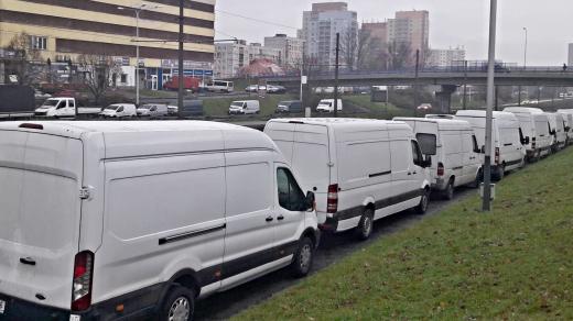 Vyhrazené místo pro parkování dodávek v Ostravě-Jihu