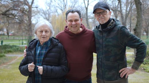 Václav a Jan Neckářovi s Pavlem Vítkem