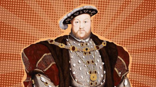 Anglický král Jindřich VIII. na obraze malíře Holbeina