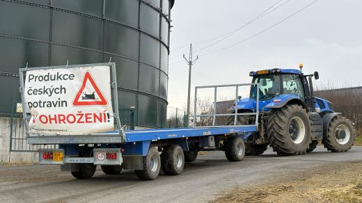 Protesty zemědělců na Chebsku