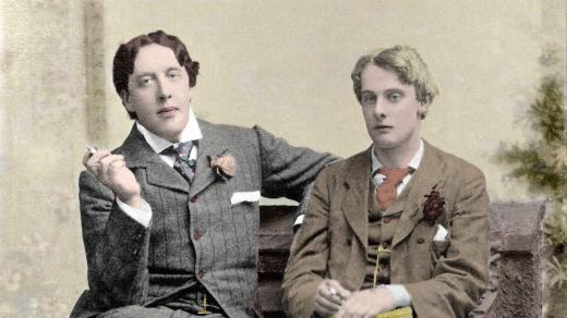 Zleva Oscar Wilde a Lord Alfred Douglas kolem roku 1894