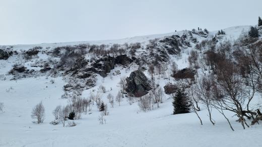 Lavinová oblast Velký Kotel v Jeseníkách