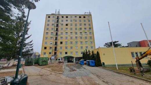 Internát při olomoucké střední škole polytechnické Rooseveltova se bude několik měsíců modernizovat