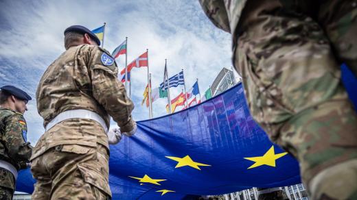 Příslušníci evropských obranných jednotek Eurocorps (ilustrační foto)