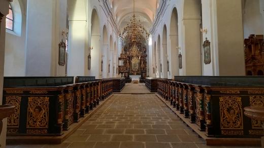 Kostel Nanebevzetí Panny Marie v Plasích je trojlodní bazilka