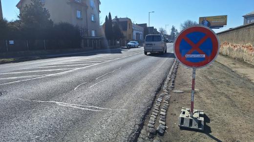 Oprava silničního průtahu ve Šternberku potrvá do května