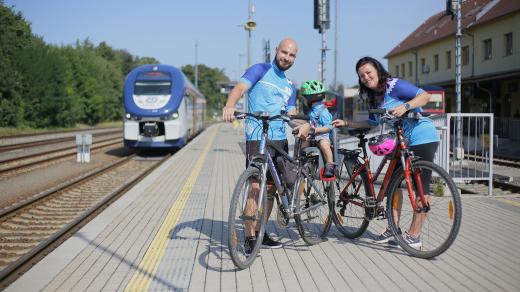 Služba Českých drah ČD bike (ilustrační foto)