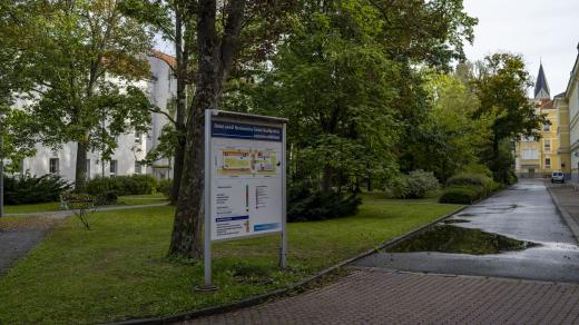 Dolní areál nemocnice v Českých Budějovicích