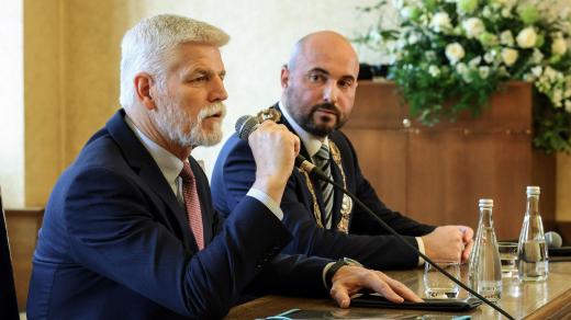 Prezident Petr Pavel na plzeňské radnici