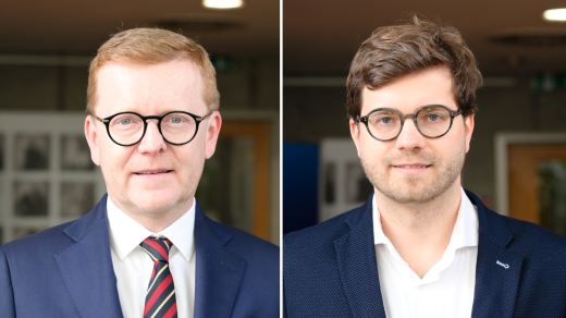 Předseda Úřadu pro ochranu hospodářské soutěže Petr Mlsna (vlevo) a Věnek Bonuš, právník ze spolku Lobbio