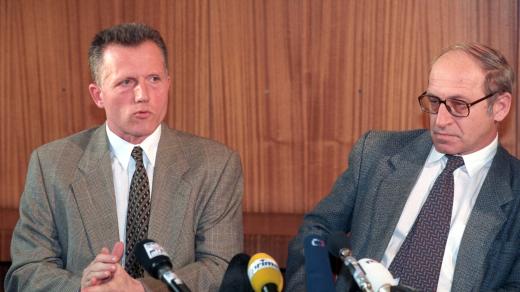 Zleva Miroslav Macek a Jan Stráský v roce 1997