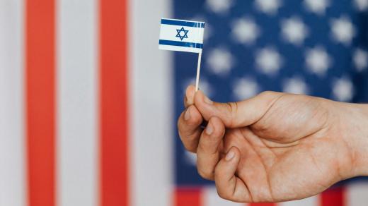 Izraelská, americká vlajka