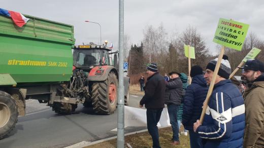 Západočeští farmáři se připojili k evropským protestům