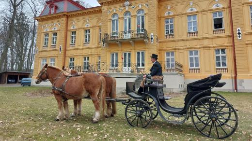 U zámku v Nové Vsi u Chotěboře