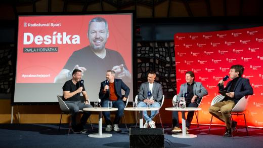 Aktéři Desítky Pavla Horvátha živě ve studiu S1 v Českém rozhlasu