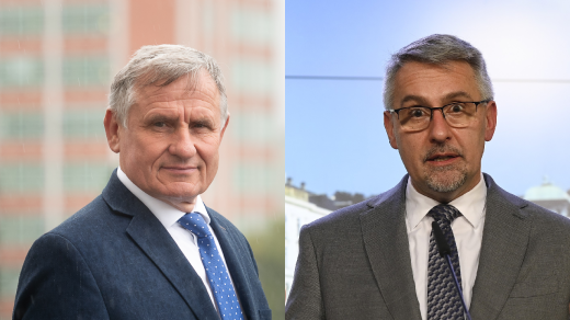 Senátor Jiří Čuněk (KDU-ČSL) (vlevo) a bývalý ministr obrany Lubomír Metnar (ANO)
