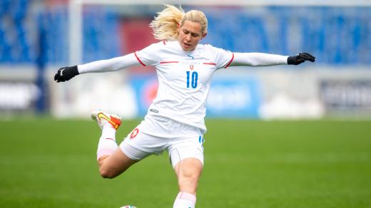 Kateřina Svitková v dresu české fotbalové reprezentace