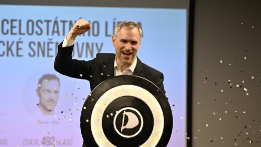 Pirátský předseda a volební lídr Zdeněk Hřib