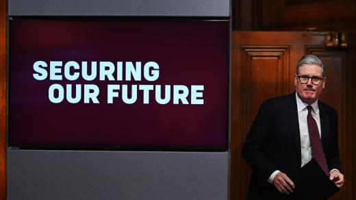 Britský premiér Keir Starmer po videokonferenci světových lídrů o Ukrajině