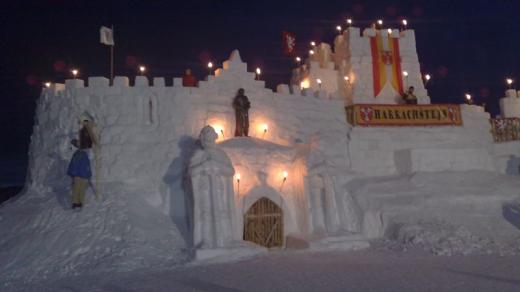 Sněhový hrad "Harrachštejn"