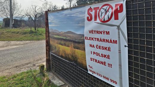 Protestní cedule v Polsku