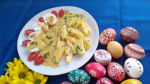 Vařená vejce s hořčicovou omáčkou