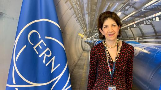 Ředitelka švýcarského fyzikálního centra CERN Fabiola Gianottiová (10. dubna 2024)