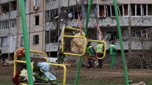 Následky ruského útoku na Kryvyj Rih