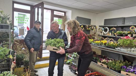 Zahrádkářský obchod v Jindřichově Hradci, kde pěstitelé nabízejí své přebytky