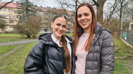 Nikola Tesařová (vlevo) a Adéla Hajšmanová