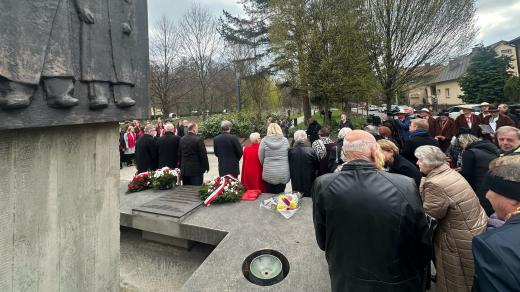 Pietní akt u památníku obětí druhé světové války na Kontešinci