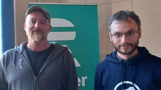 Petr Lissek (vlevo) a  Dominik Chlachula