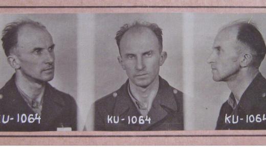 Tomáš Sedláček, vězeňská fotografie z roku 1952