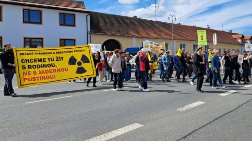 Protest ve Velkém Boru u Horažďovic