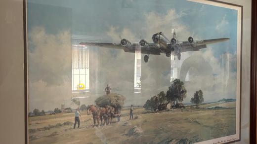 Městské muzeum ve Slavičíně, obraz letounu B-17