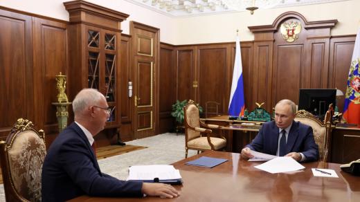 Kirill Dmitrijev a Vladimir Putin (leden 2025)