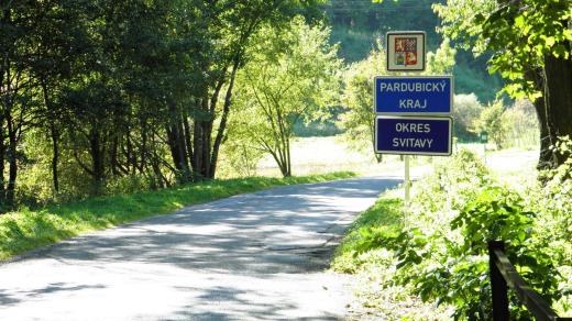 Kozov - hranice kraje